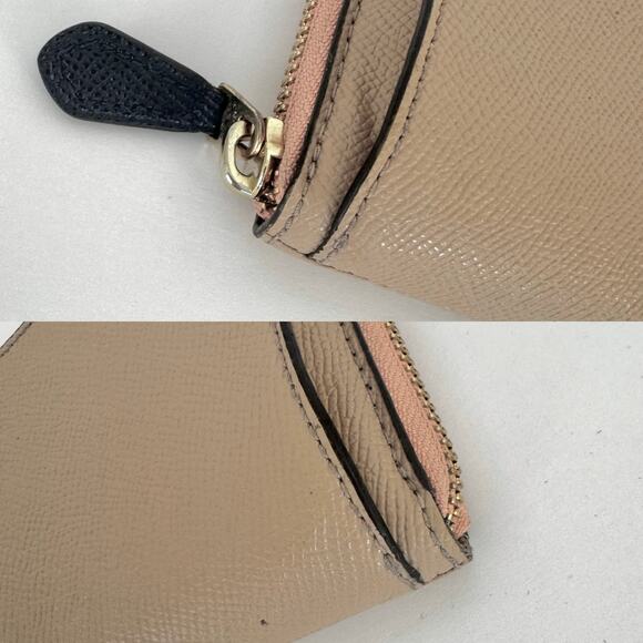 Coach Multifunction Zip Wallet Crossgrain Leather in Sunrise Multi F29940 - Picture 10 of 15